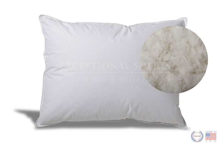 Extra Soft Down Pillow By Exceptionalsheets - Great For Stomach Sleepers