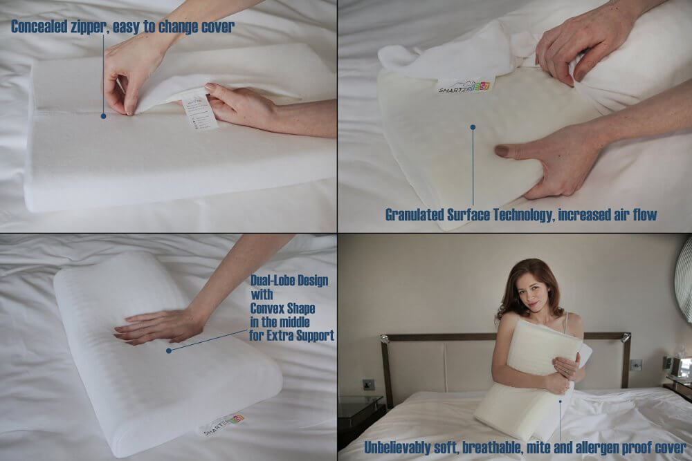 Smarter Rest pillow review: Easy Access Cover With Concealed Zipper Design