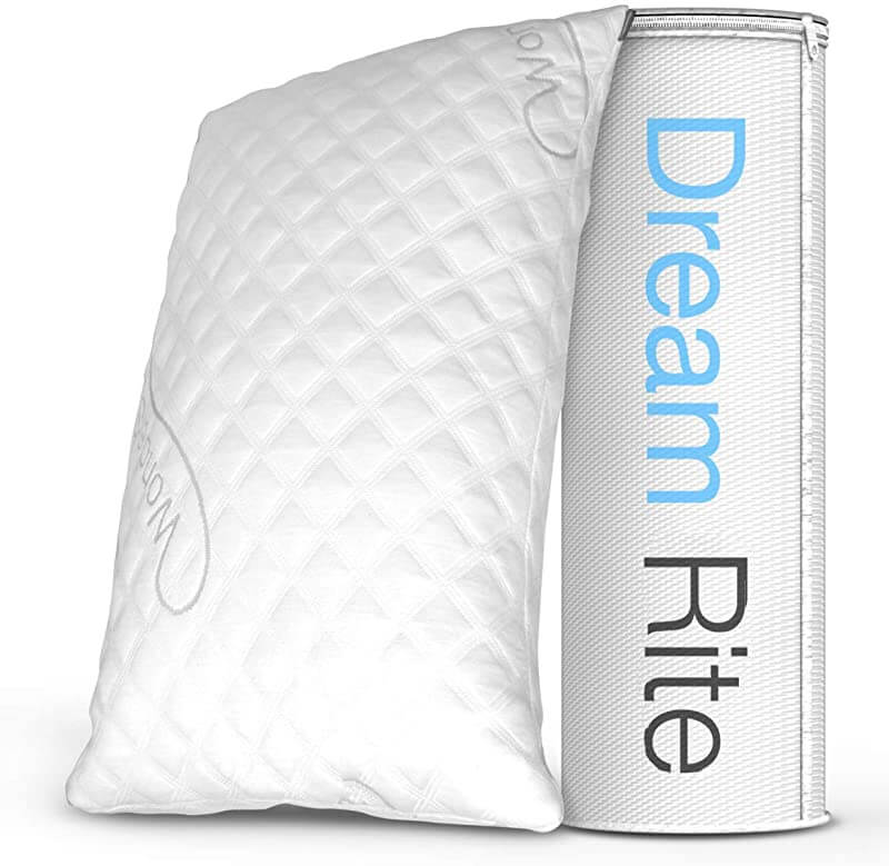 Best Cheap Pillow for neck pain, Dream Rite Shredded Hypoallergenic Memory Foam Pillow